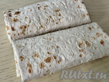 Аналогично сформировать все 4 порции шаурмы.