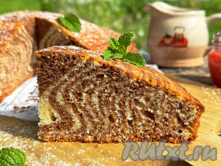 Манник "Зебра" на молоке в духовке