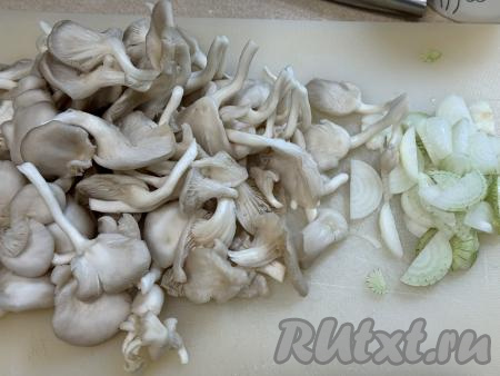 Вешенки отделить от корня, чтобы грибы разделились.