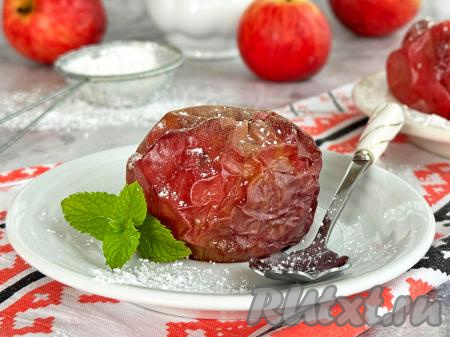 Яблоки с корицей в аэрогриле