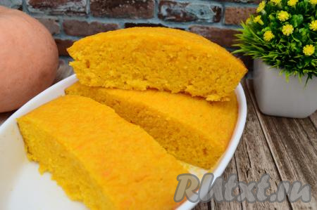 Запеканка из тыквы с манкой и кефиром