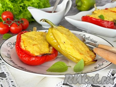 Перцы, фаршированные картофельным пюре