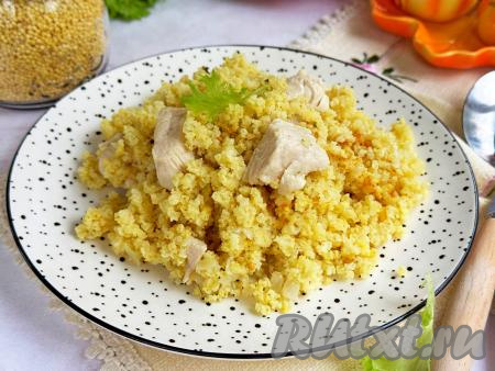 Пшено с курицей в мультиварке