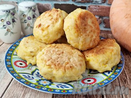 Рыбные котлеты с тыквой