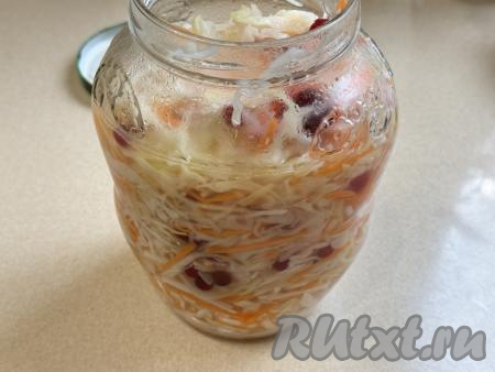 Остывшую банку закрыть крышкой и поставить в холодильник на сутки.