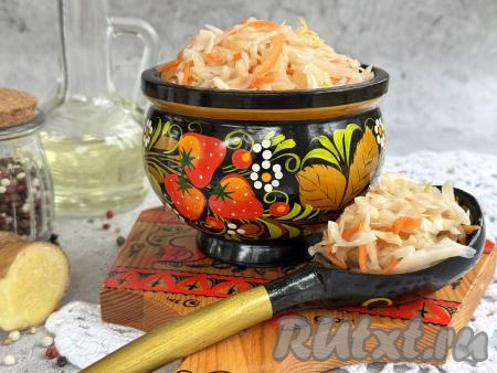 Капуста, квашеная с имбирём