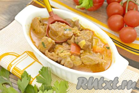 Паприкаш из индейки