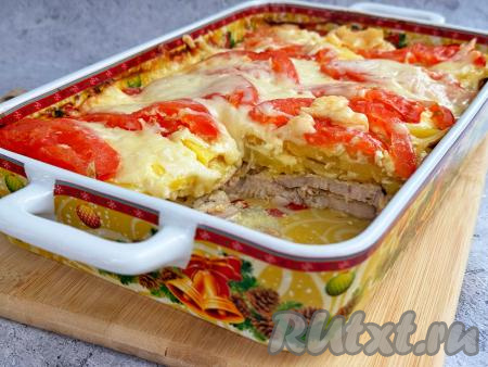 Индейка с картошкой по-французски в духовке