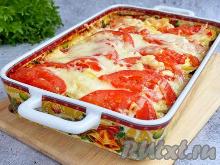 Готовое блюдо достать из духовки, снять фольгу и можно подавать к столу.&nbsp;