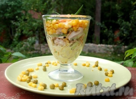 Салат из кальмаров, огурцов и моркови