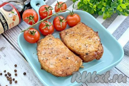 Стейки из карбоната свинины в аэрогриле