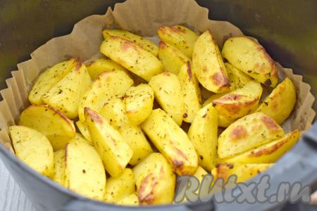 Как запечь картошку дольками в аэрогриле
