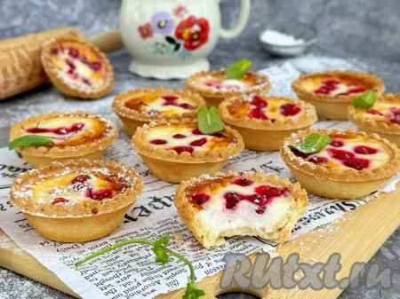 Сметанник в тарталетках в аэрогриле