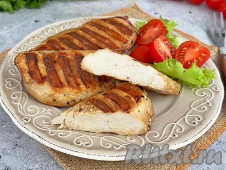 Куриное филе на электрогриле