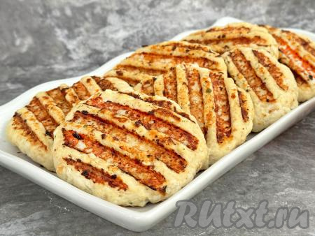 Куриные котлеты на электрогриле