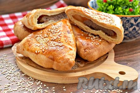 Самса из слоёного теста в аэрогриле