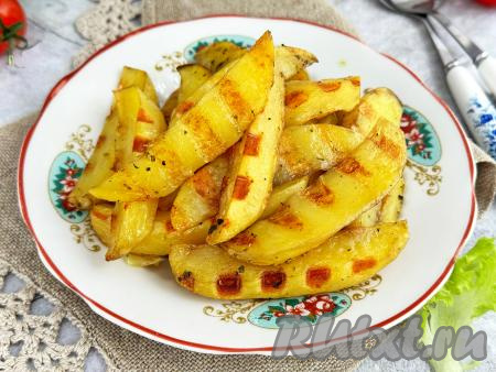 Картошка по-деревенски в электрогриле