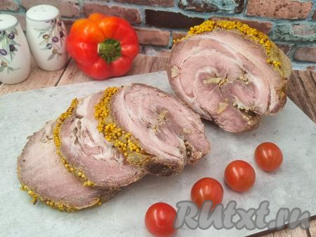 Свинина в горчично-медовом соусе в фольге в духовке