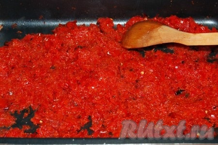 Паста из перца будет готова через 2 часа.