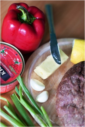 Подготовим продукты для приготовления бутербродного торта