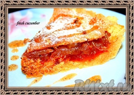 Бездрожжевой пирог с яблоками "Яблочное лукошко"