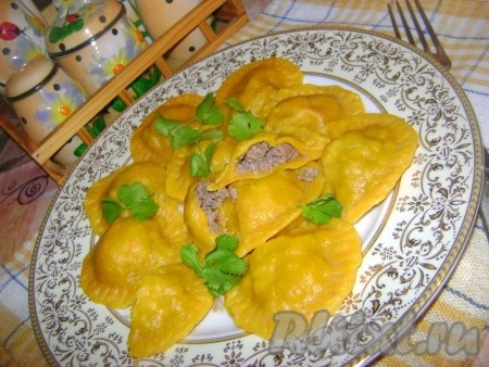 Тыквенные пельмешки