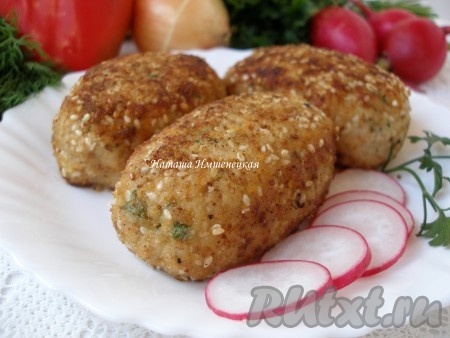 Котлеты из индейки с сырной начинкой