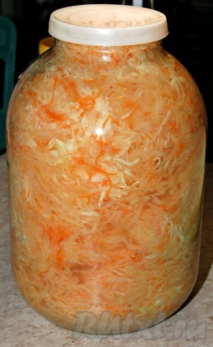 Хранить квашеную капусту нужно в прохладном месте. Можно в холодильнике, в погребе, на лоджии, на балконе.&nbsp; Даже если квашеная капуста заморозится зимой, ничего страшного, на вкусе это не отразится. Достаточно будет ее занести в дом, разморозить и она снова будет вкусной и полезной. Очень удобно приготовленную квашеную капусту из бака переложить в банки и в них хранить.
