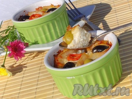 Пате из творога с оливками и маслинами