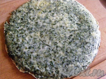 Остудим омлет.