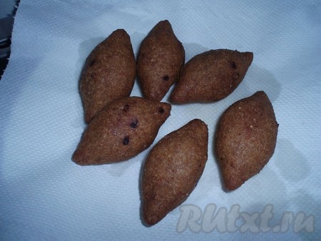 Откидываем на салфетку.