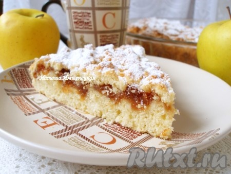 Тёртый пирог с джемом