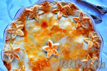 Бездрожжевой пирог с мясом по-шотландски