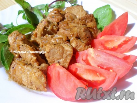 Свинина с киви