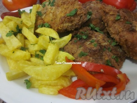 Куриные бедра в кляре