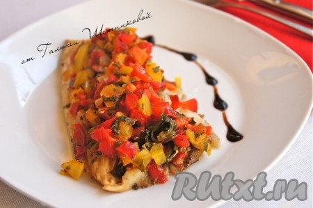 Дори, запечённая с овощами в духовке, получается сочной, вкусной и аппетитной, попробуйте!
