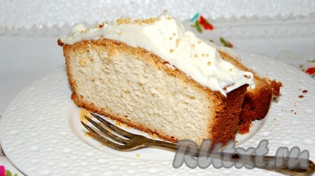 Кекс на молоке и сливочном масле