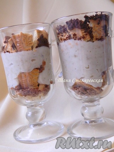 Повторяем еще раз печенье и шоколад.