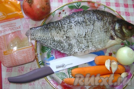 Ингредиенты для приготовления фаршированного леща