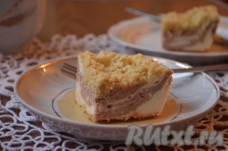 Вкусная творожная запеканка с какао