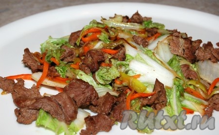 Пекинская капуста с мясом