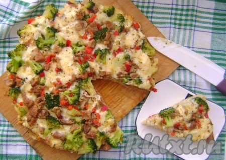 Пирог с индейкой и овощами