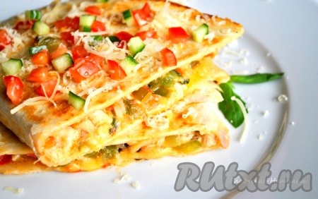 Вот и все, кесадилья готова - это очень вкусно!
