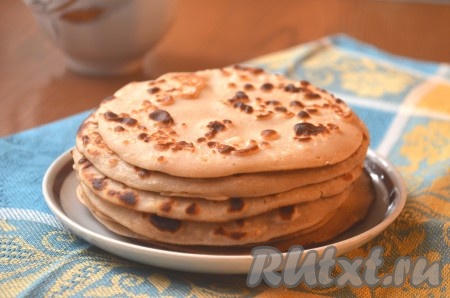 Толстые гречневые блины