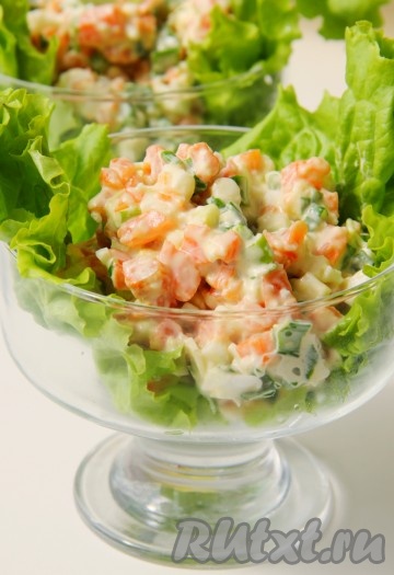 Салат с яйцом и зеленым луком