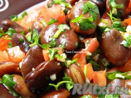 Бобы с овощами