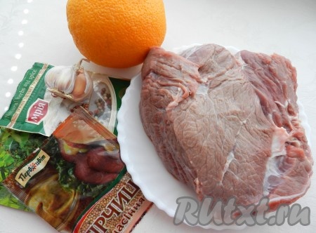 Ингредиенты для приготовления говядины, запеченной в фольге