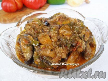 Вкусное и ароматное соте из овощей готово.