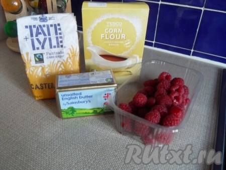 Ингредиенты для приготовления торта "Малина со сливками"