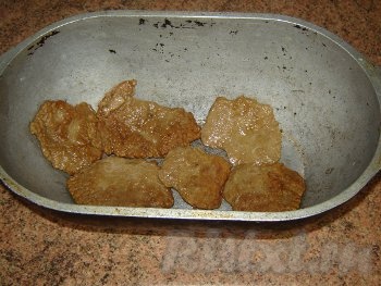 Первый слой оладьев